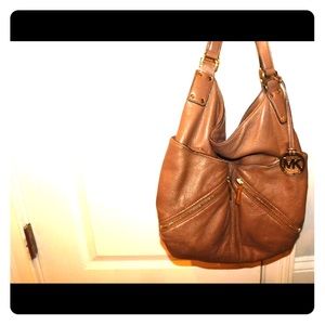 Brown leather Michael Michael Kors purse